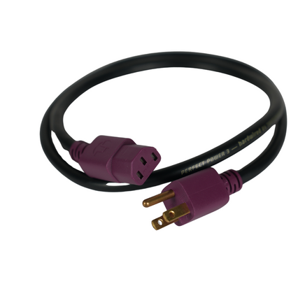 Transparent Hardwired Power Cord 3 feet (Purple)