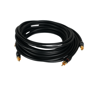 Transparent Hardwired RCA 10 foot RCA Interconnect
