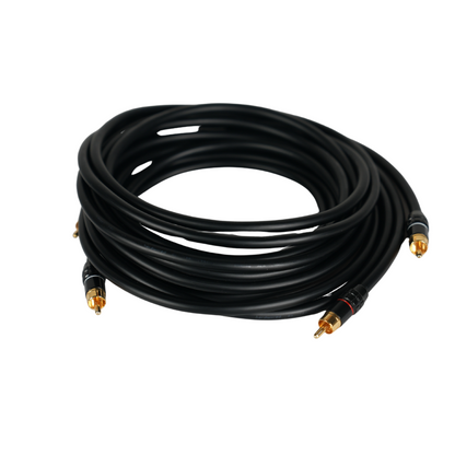 Transparent Hardwired RCA 10 foot RCA Interconnect