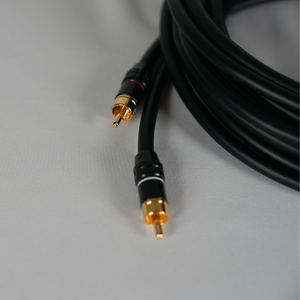 Transparent Hardwired RCA 10 foot RCA Interconnect