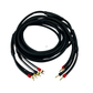 Transparent MusicWave Speaker Cable — 12ft, Banana to Spade