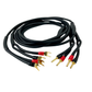 Transparent Wave Speaker Cables — 8ft Pair, Banana to Spade, Gen 6