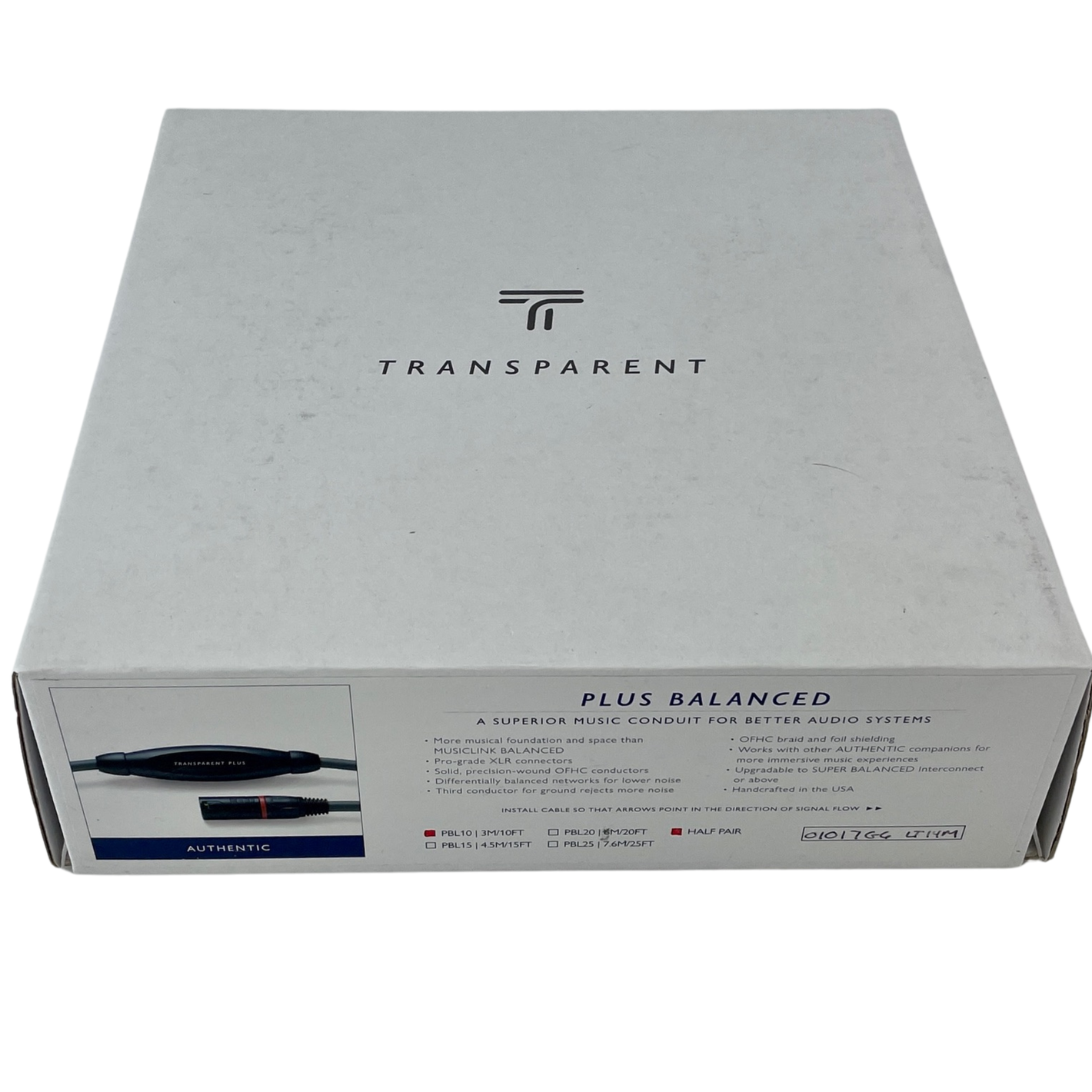Transparent MusicLink Plus Balanced — 10ft Single, XLR