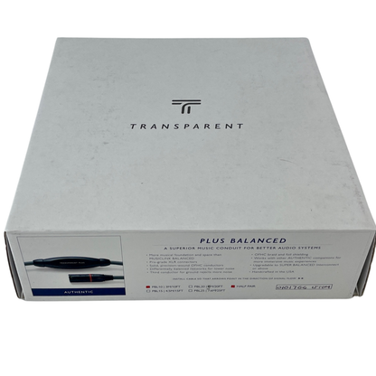 Transparent MusicLink Plus Balanced — 10ft Single, XLR